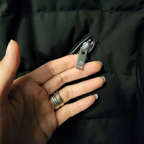 Mens Mens MOOSE KNUCKLE leather down Motorcyle Jacket - Picture 5 of 9